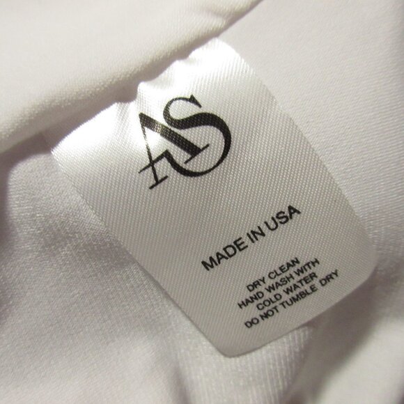 NWT Ashley Stambouli Garden Gown in White Floral Neoprene Halter Dress S - Picture 8 of 11